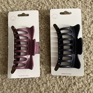 Claw hair pins 2 pieces set